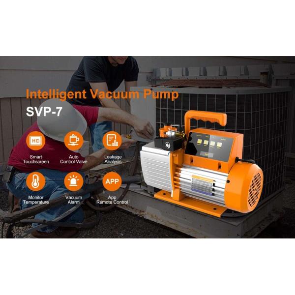 SVP-7 HVAC 7 Cfm Vacuum Pump 0.75 HP Dual Stage With Touch Screen