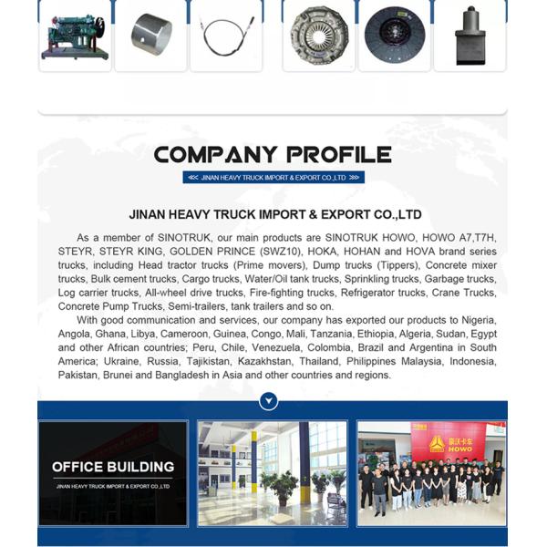 Chassis de camion à rouleaux 6x4 340 ch 10 roues Chassis de camion à décharges