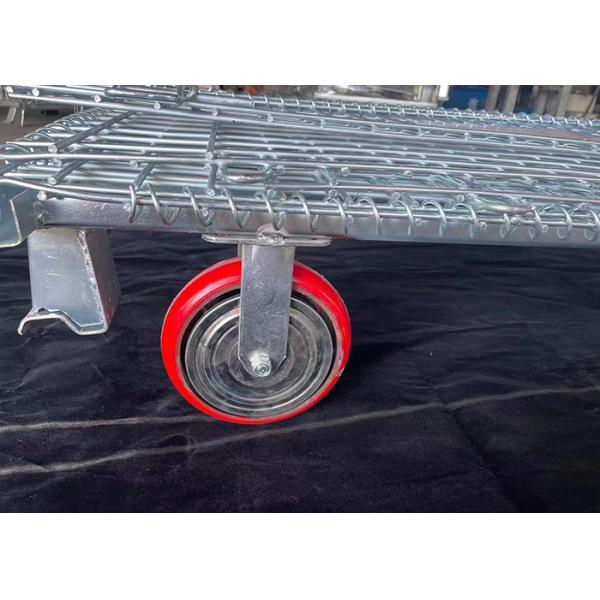 Industrial Material Handling Wire Mesh Pallet Cage Stackable Welded Steel Transport