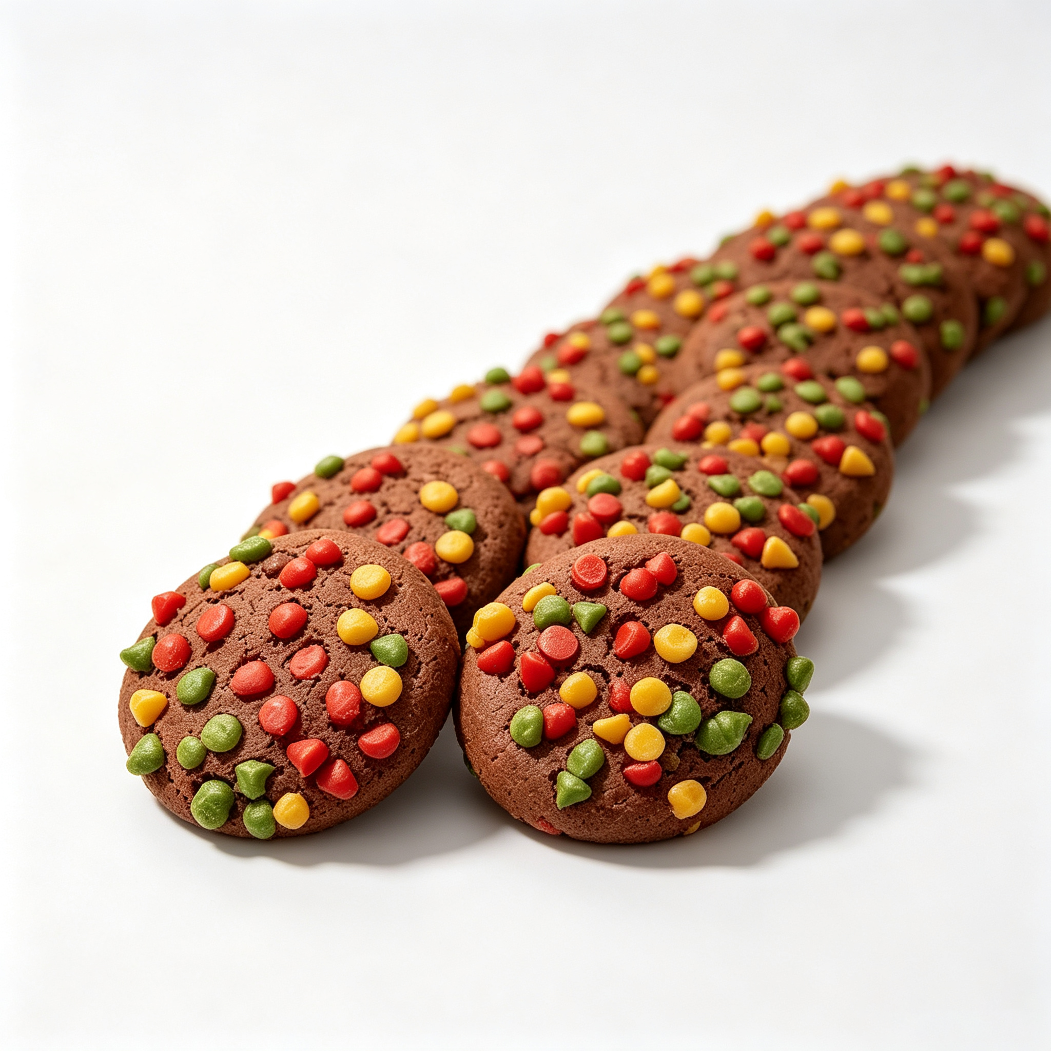 Eye‑catching Round Treat Colorful Chocolate Chip Cookies Individually Wrapped Daily Snack