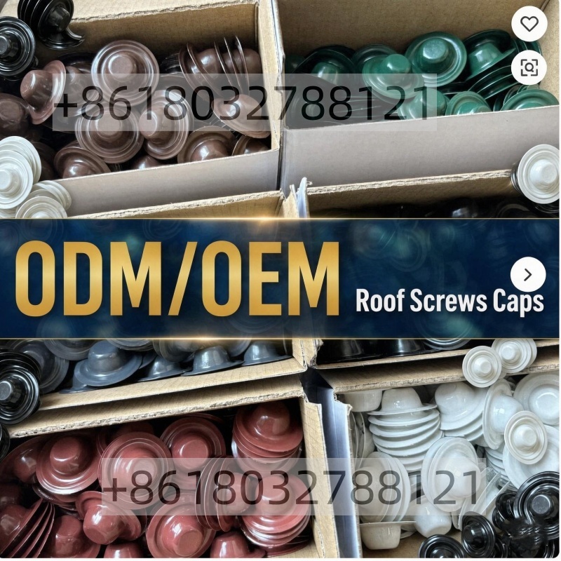 35mm Galvanized Steel Roofing Screw Cap For Roof Screws Used In Roofing Fasteners
