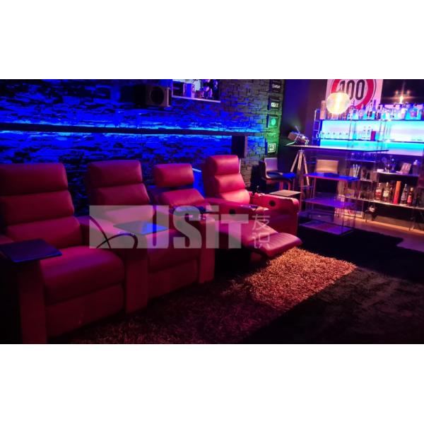 Customized 580mm 3 Seat Electric Modern Recliner Chair