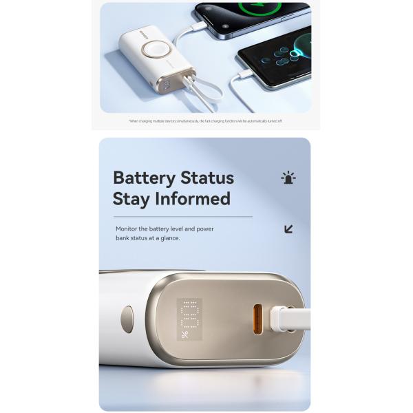 ESSAGER ES-D018 Series Portable Battery Power Bank 10000 Mah With 30W USB-C Input