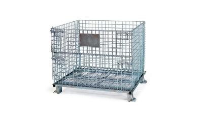 Zinc Plated Warehouse Storage 50x50mm Steel Q235 Wire Mesh Cage