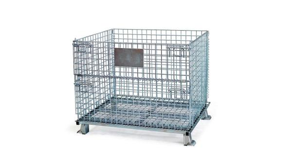 Zinc Plated Warehouse Storage 50x50mm Steel Q235 Wire Mesh Cage