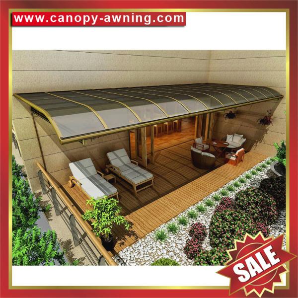 anti-uv polycarbonate aluminium alloy awning canopy for porch gazebo patio corridor-excellent wanterproofing sunshade