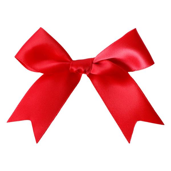 Caixa de arco de fita de cetim de poliéster perfeita para decorações de festas Arcos feitos à mão Acessório
