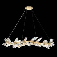 L'eau d'or d'intense luminosité laissent tomber Crystal Chandelier Ceiling Light Dimmable