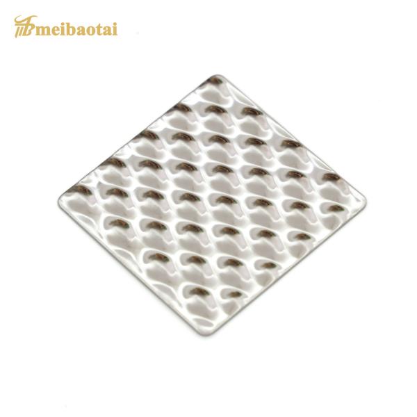 SS304 201 430 5WL 6WL Line Stainless Steel Sheet Decoration Embossed Plate