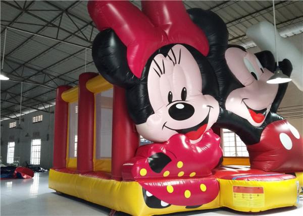 Mickey Mouse Blow Up Commercial Bounce House 20 Kids Capacity Lighweight Portable
