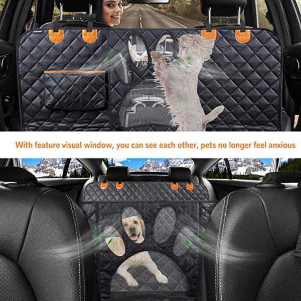 Voyage pour animaux de compagnie Hamac imperméable Pour voitures Tapis de ceinture Protecteur pour chiens Couverture de siège arrière pour voitures Pour animaux de compagnie de grande taille