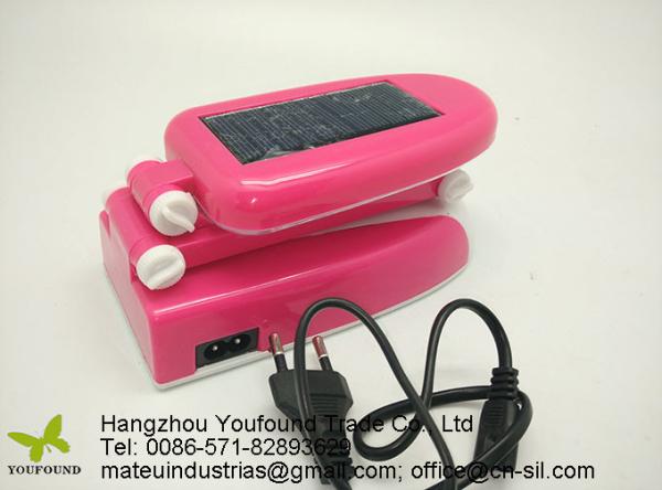 PP-636TS Solar Panel Plastic Table Lamp LED Tube Reading Lamp