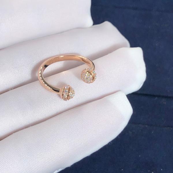 High-End High Quality  Fine Jewelry Pure 18k Gold Jewelry Piaget Possession Open Ring Natural  Diamonds Ring