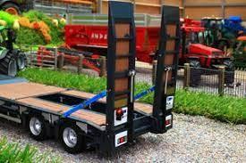 Hydraulic Ramp System Low Bed Draw Bar Full Trailer for Sale