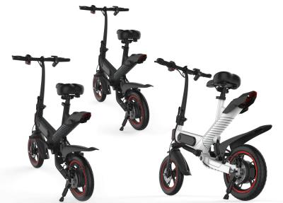 Intelligent Mini Adult Folding Electric Bike Speed 25 - 40 Km / H Lightweight