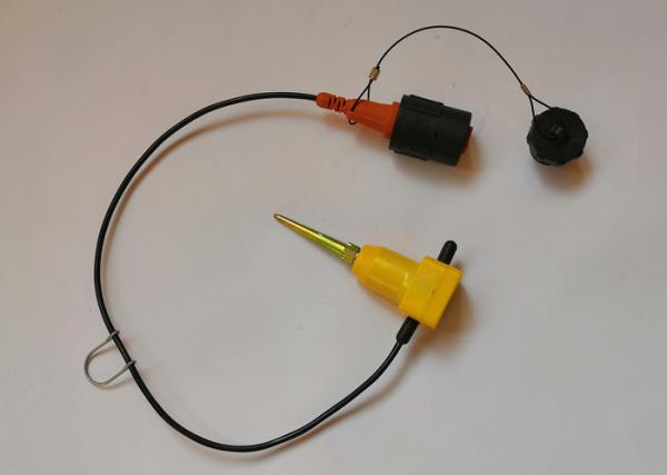 100Hz Vertical Seismic Geophone KCK Male Connector 1m Leader Cable