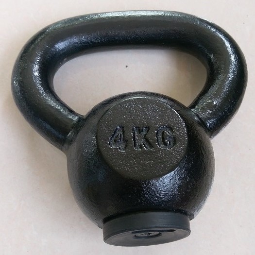 Cast Iron Fitness Equipment Kettlebells with rubber bottom