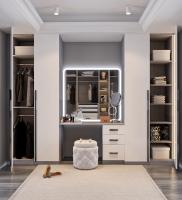 Branco Madeira Sólida Pequeno Passeio No Armário Sala Armário estilo Shaker