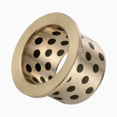 Oilless Solid Lubricant Bearings , Metal Manganese Cast Bronze Bearing