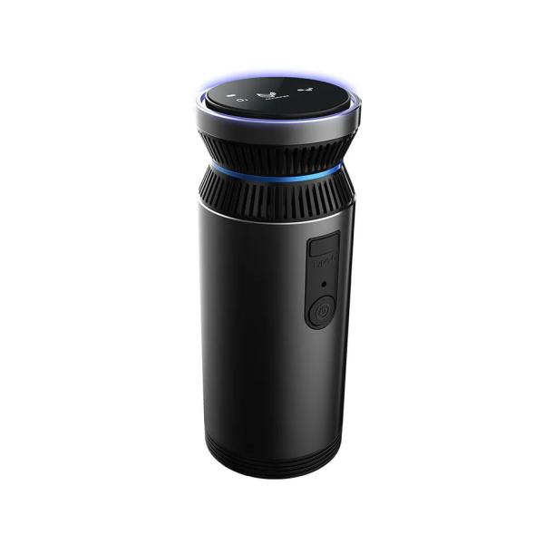 Purificador de ar de automóvel de liga de alumínio integrado Controle inteligente Gerador de ozônio Tecnologia de aniões Mini umidificador de ar portátil