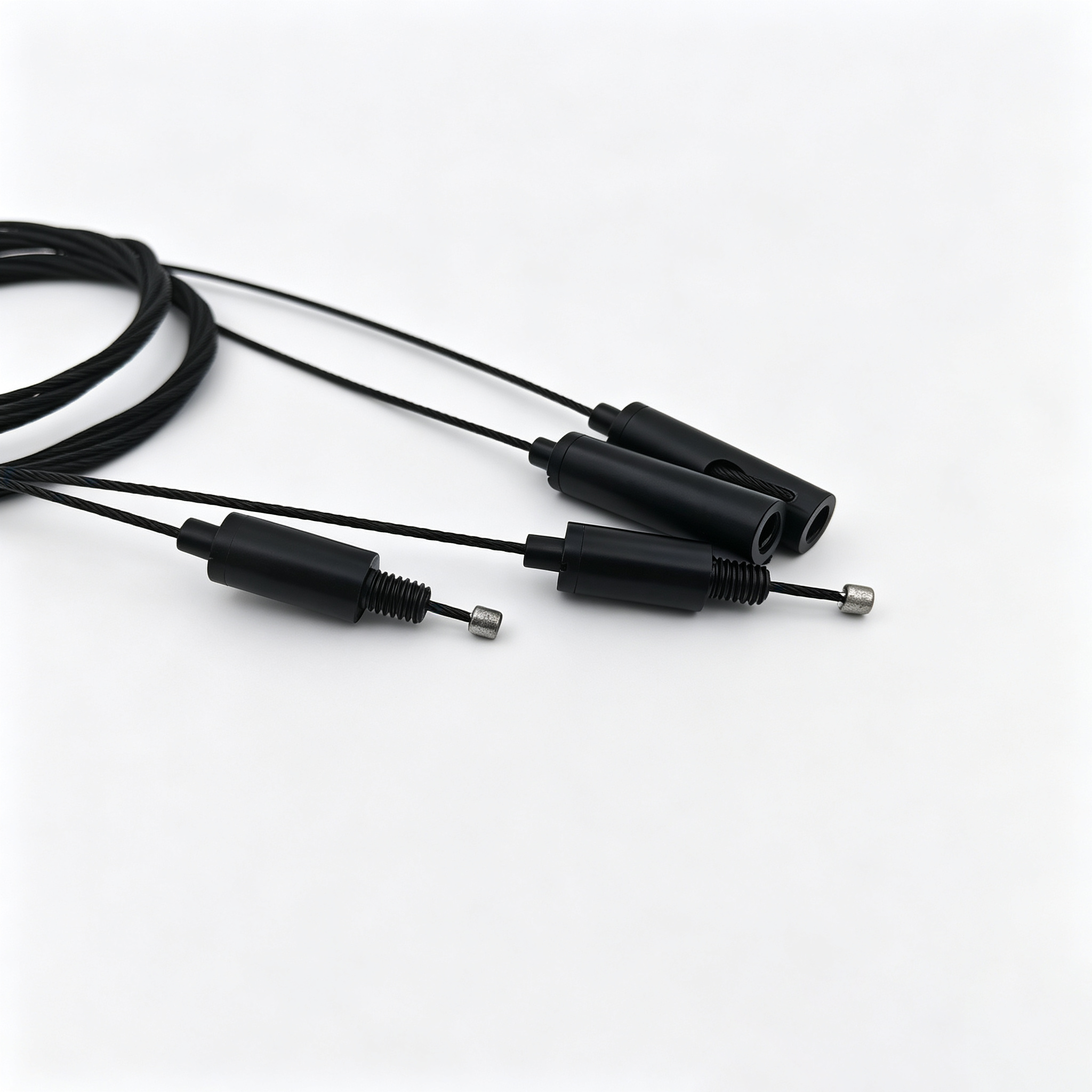 Factory OEM Custom Black Adjustable Cable Gripper Complete Brass Wire Rope EDP Coated Indoor Ceiling Lamp Suspension Accessory