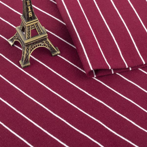 Breathable And Natural Comfortable Striped Knit Fabric For Casual Wear