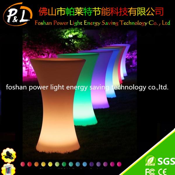 Party Decor Leisure Furniture Rechargeable LED Round Poseur Table