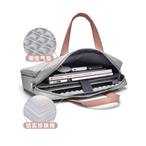 Quilted Polyester Messenger Laptop Bag 14 15.6 16 Inch For Macbook