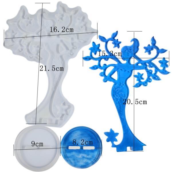 Epoxy Resin Christmas Decoration Moulds Sustainable Silicone Customized
