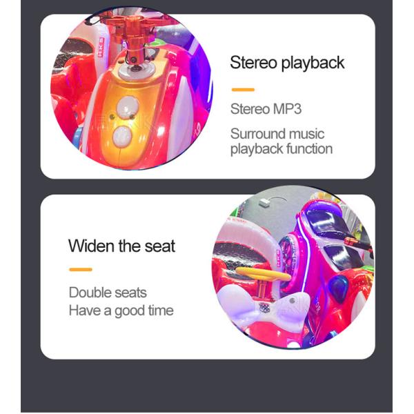 New Square Park Small Amusement Equipment Battery Ca Coin Operated Robocop