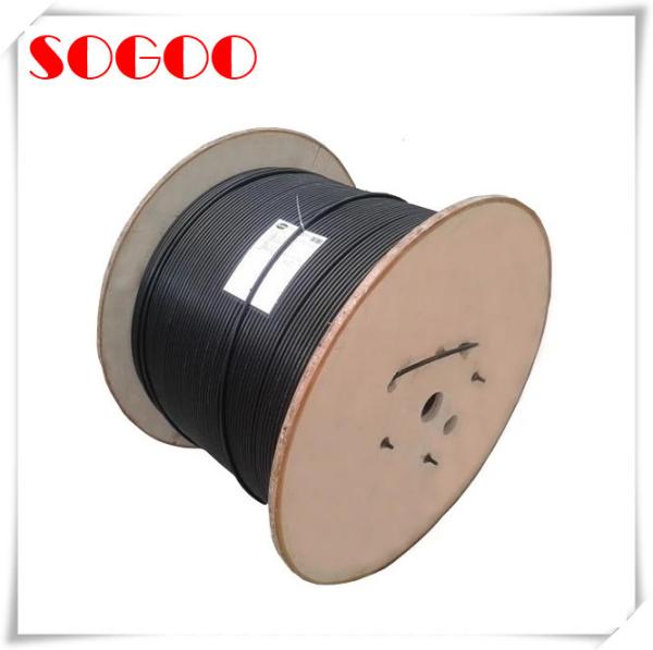 Black Optical Fiber Self Supporting FTTH Drop Cable