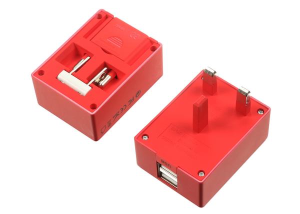 5V 2.4A AU UK US EU AC Surge Travel Plug Adapter , All In One World Travel Adapter