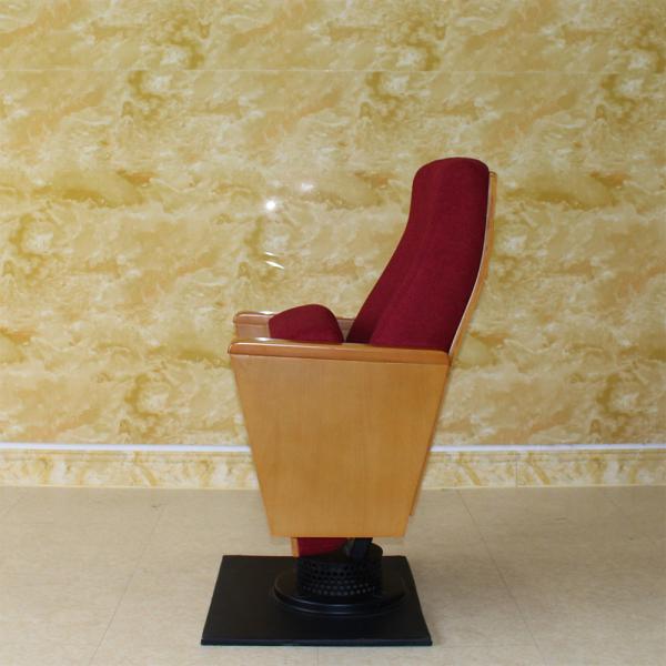 Antistatic Multiscene Red Movie Theater Chairs , Folding Cinema Chair Cup Holder