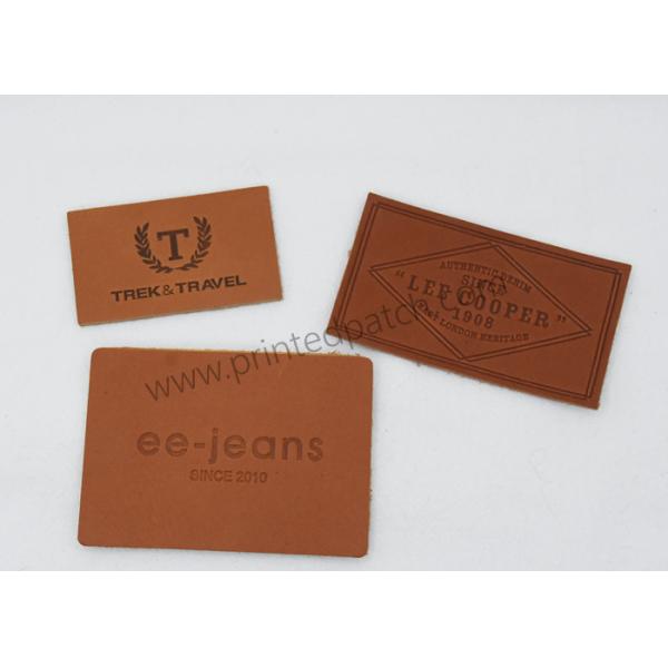 0.8mm 1.2mm кожаное Джин латают полные бирки одежды кожи с сохраненным природным лицом