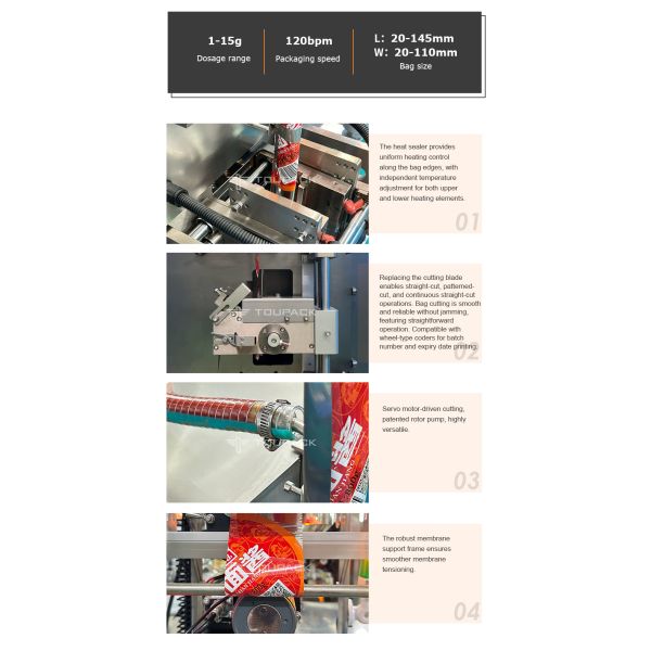 Sachet Liquid Stick Bag Packing Machine Multi-Function Food Beverage Machinery Vertical Filling Sealing Packaging Machine