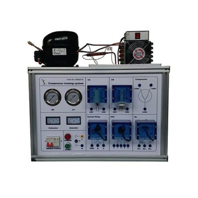 Equipamento de treino de ensino da refrigeração, sistema de treinamento 68kgs do compressor 0.5CBM