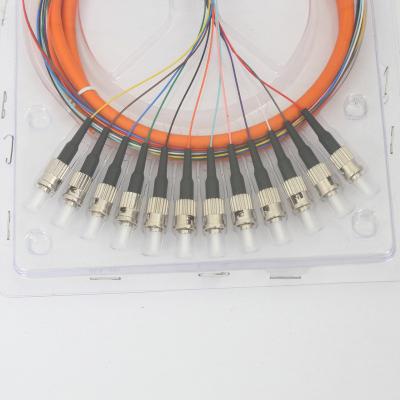 12 permutabilidade da trança 0.2dB da fibra multimodo do ST UPC do núcleo MTP MPO