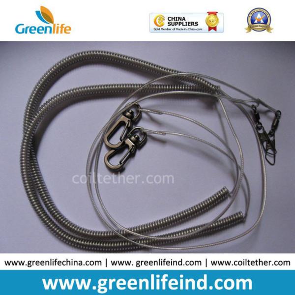 1m Elastic Spiral Plastic Coil Cord Belt for Fishing Using