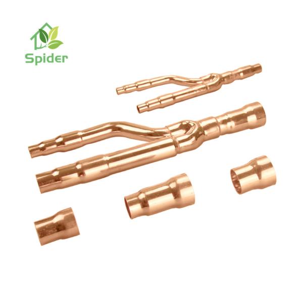 Industrial Split Ac Fitting , Copper / Aluminum Refnet Branch Piping Kit