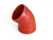 GJS500 	Ductile Iron Pipe Fittings 45 Degree Elbow  ASTM A536 65-45-12