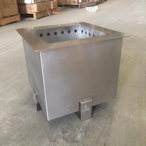 SS 304 Food Grade BBQ Fire Pit Portable 17 Inch Large Stainless Steel Outdoor Smokeless Stove