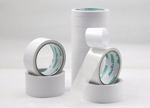 12mm White Double Sided Tissue Paper Packing Adhesive Tape Heat Resistant Oem