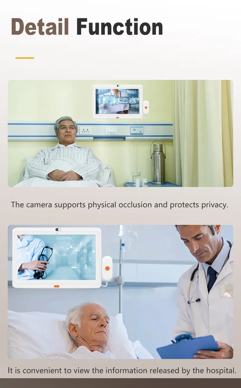 Wall-Mounted 13.3inch Android Tablet Nurse Call System for Medical Hospital Patient Care