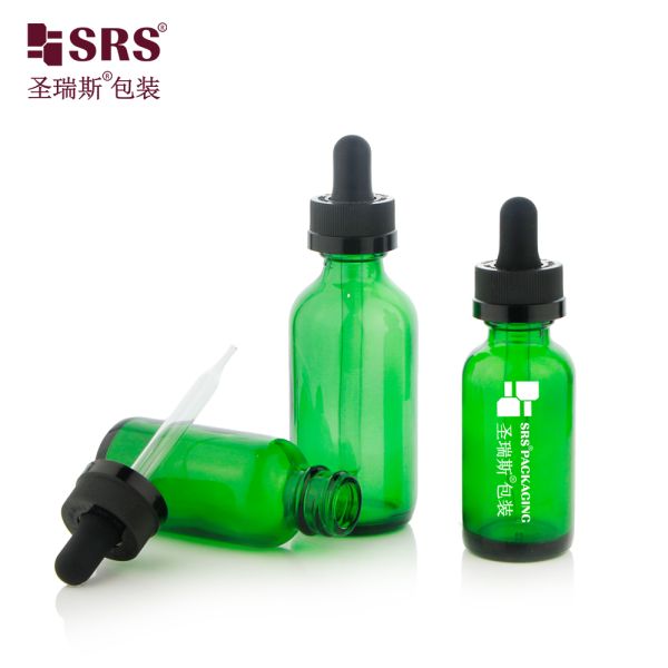 30ml 60ml Hot Selling Glass Dropper Bottle with Child Resistant Cap for Skincare Serum Oil