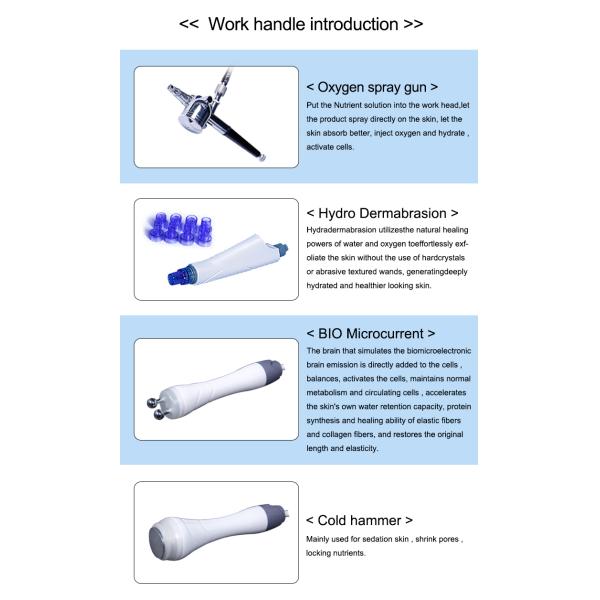 8 in 1 multifunctional water peel microdermabrasion facial machine for acne treatment