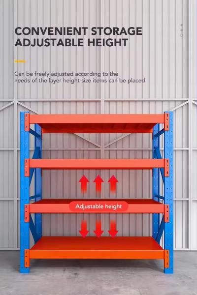 Medium Duty Racking Warehouse Shelving Units Customized Load Capacity