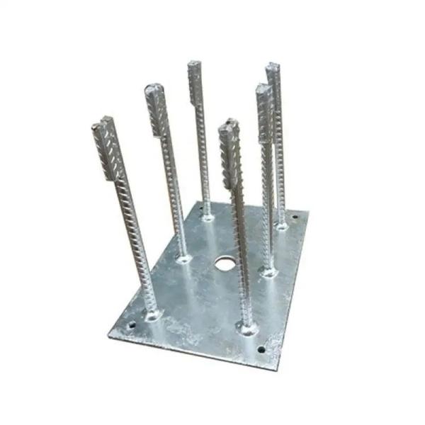Steel Shielding Embedded Bottom Curtain Wall Embedded Plates Hot Dip Galvanized For Building Construction