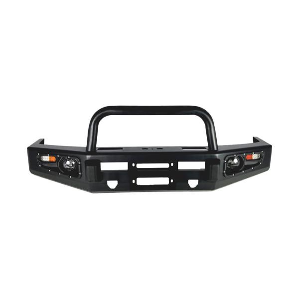 Powder Coated Front Bumper for Toyota Hilux Steel Body Kit Bull Bar for 4x4 Off Road