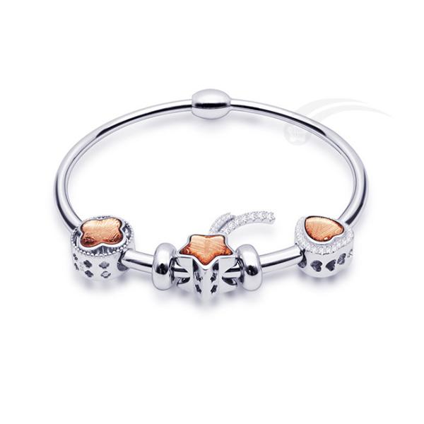 Unique Pandora Silver Beaded Bracelet Sterling Silver Pandora Style Bracelet Durable