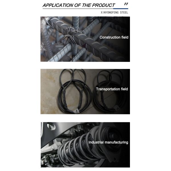 BWG28 Galvanized Steel Wire Rod Electric Hot Dipped Zinc Aluminum Coating